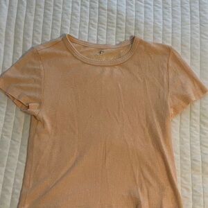 Aerie Pink Fitted Short Sleeve Tee